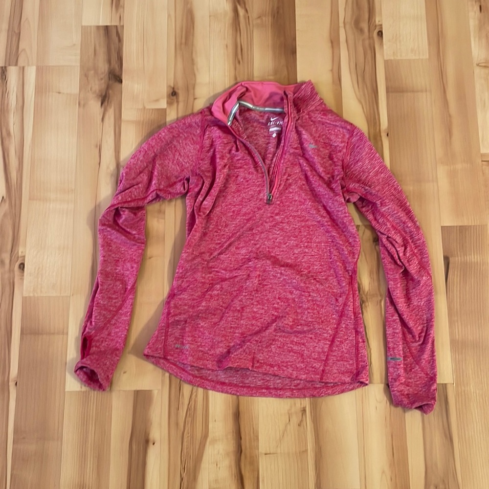 Pink Nike Running Dry Fit long sleeve. Size small